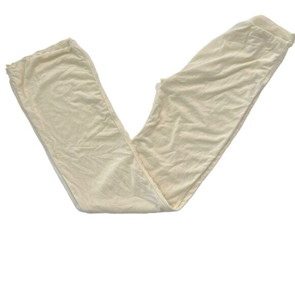 NWT SKIMS Summer Mesh Straight Leg Sheer Neutral Cream High Waist Pants In Bone - Picture 5 of 9